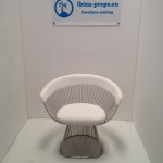 Platner Armchair white by ibiza-props.eu