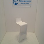 Bar stool Vondom modern white to rent by ibiza-props