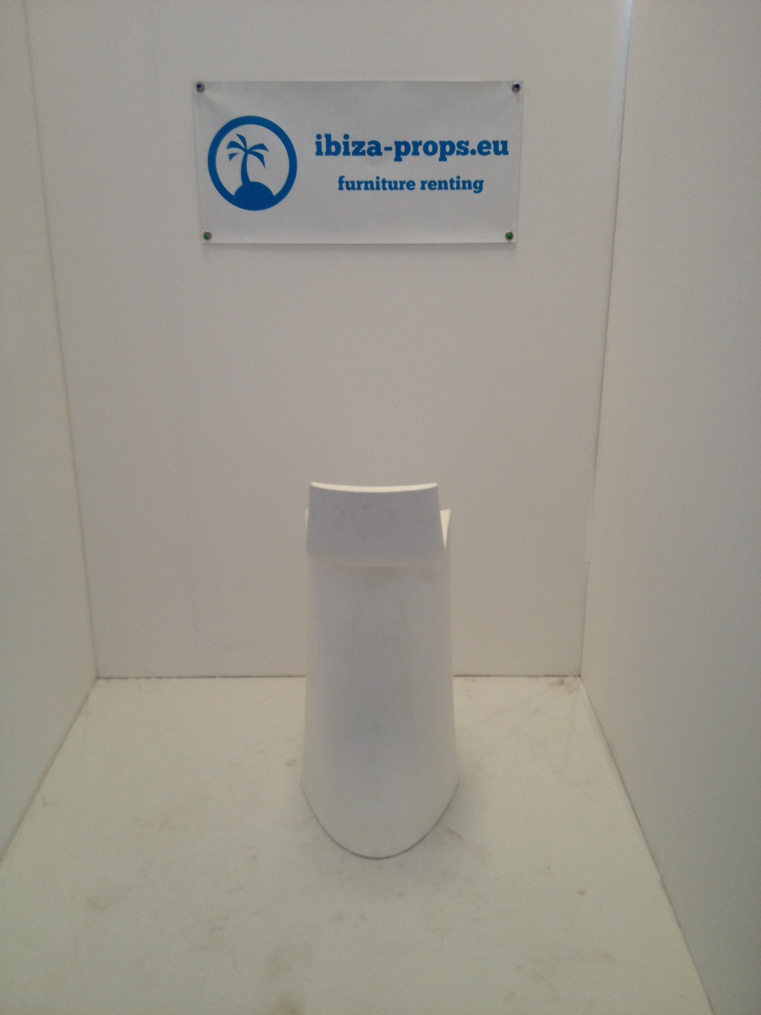 Bar stool Vondom modern white to rent by ibiza-props