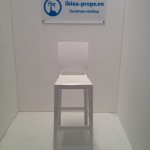 Bar stool modern white to rent by ibiza-props