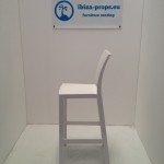 Bar stool modern white to rent by ibiza-props